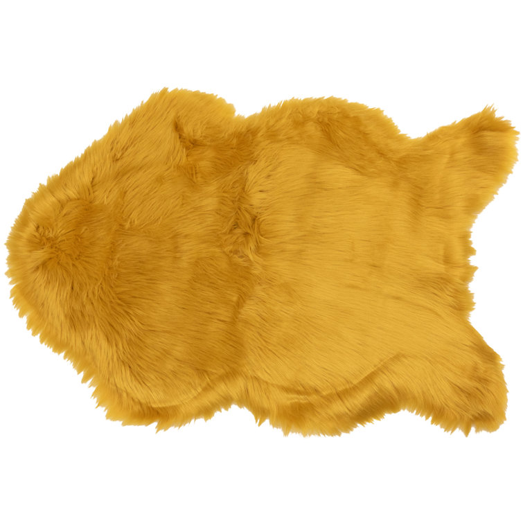 Canora Grey Finlayson Shaggy Mustard Rug Wayfair.co.uk